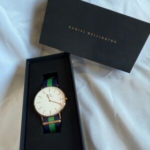 Daniel Wellington Classic Watch with Blue and Green Strap